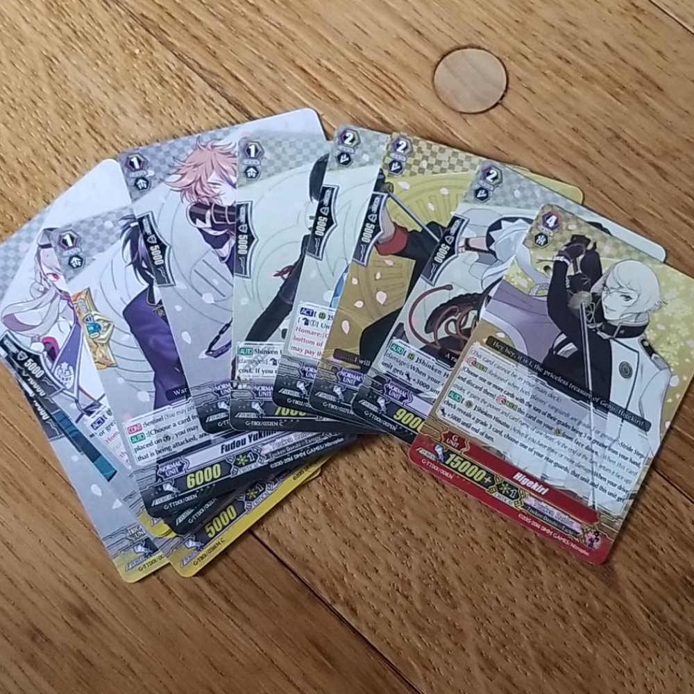 15 NWOT Touken Ranbu Vanguard Cards